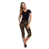 Legginsy damskie MORO 3/4 zielone MORAJ, wysoki stan